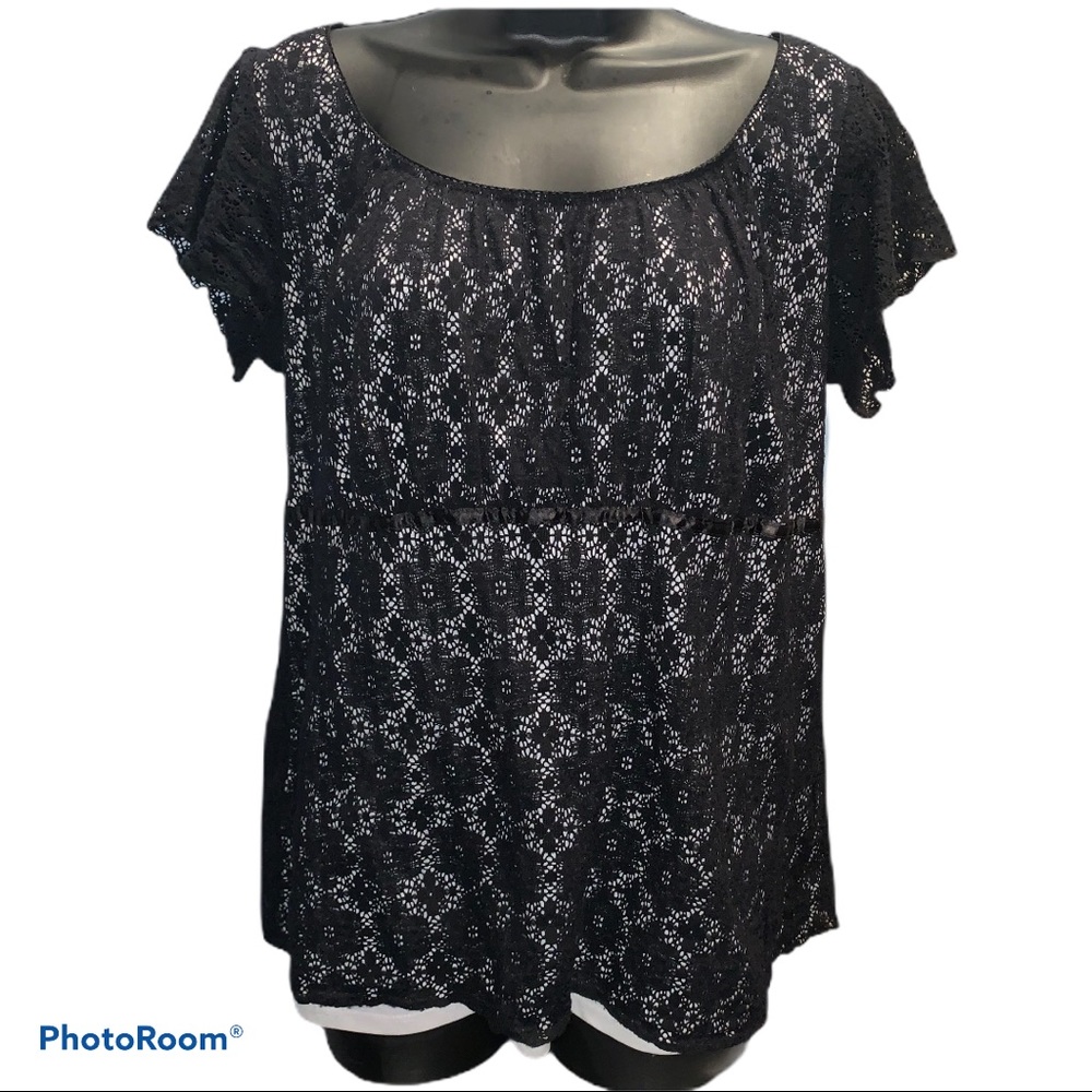 Black Lace Top